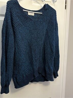 Old Navy Women's Deep Teal V-Neck Knit Sweater